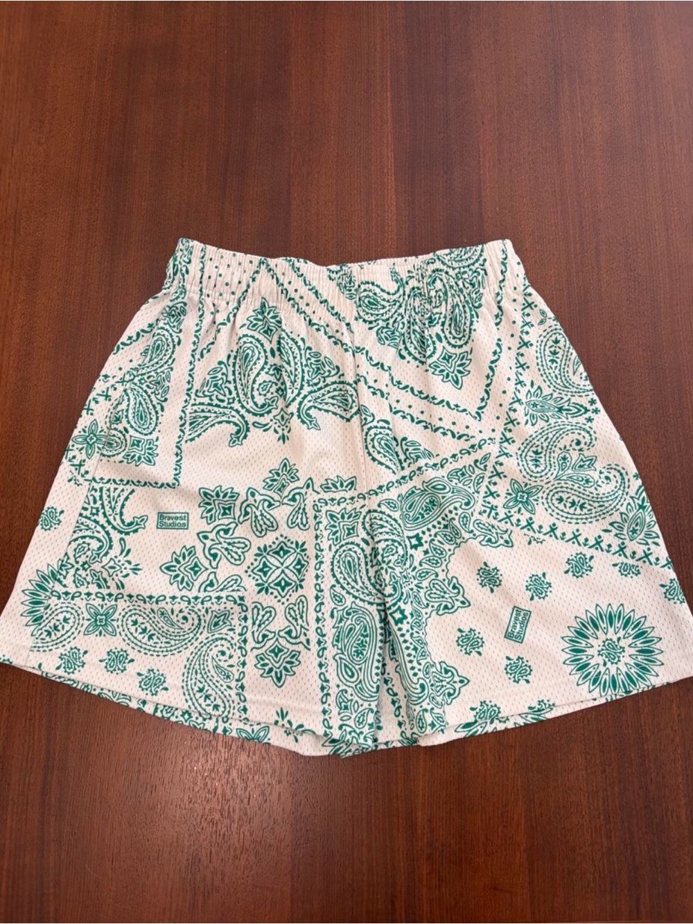 Bravest Studio Green Porcelain Shorts